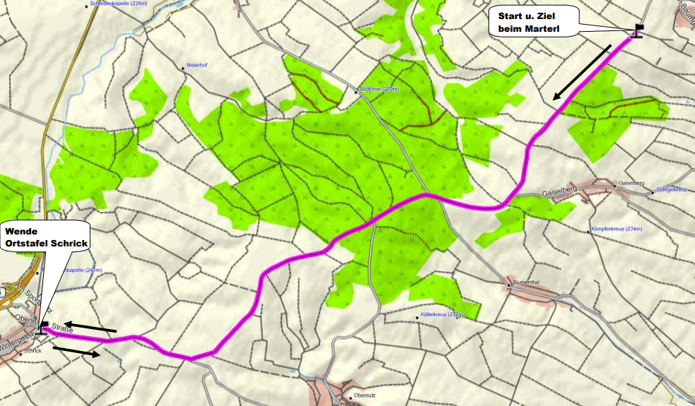 Strecke Zistersdorf